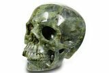 Realistic, Shimmering Labradorite Skull - Madagascar #378606-2
